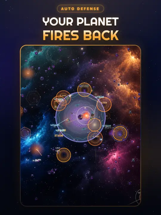 Your planet auto-fires at every attacker