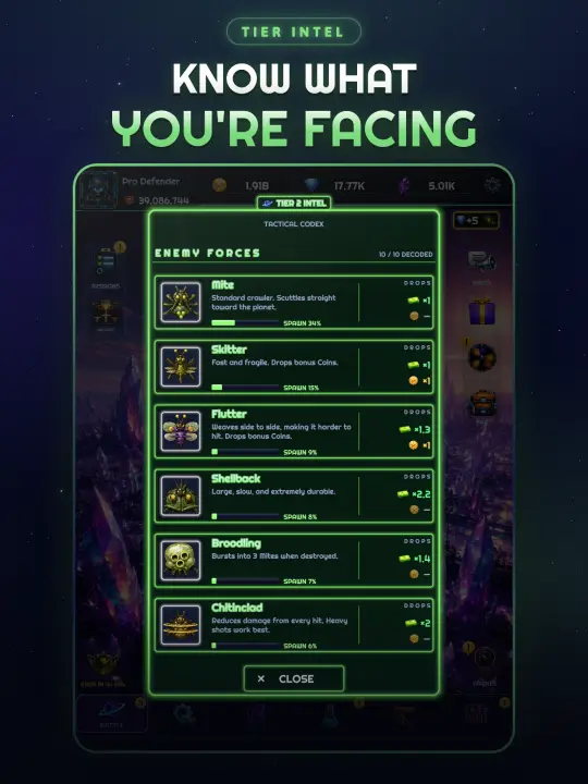 Enemy codex: know every attacker